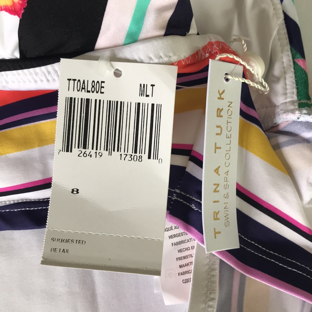 Trina Turk Treasure Cove Bikini Top NWT - Picture 10 of 12
